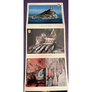 St. Michael’s Caves Gibraltar (6) Postcard Set Golden Shield